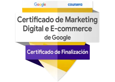 Certificado de Marketing Digital e E-commerce de Google