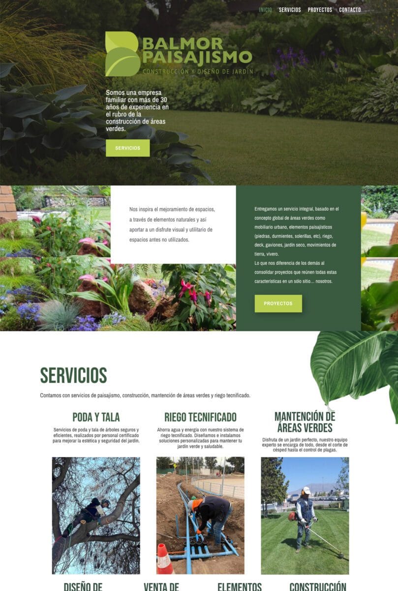 Diseño web - paisajismo